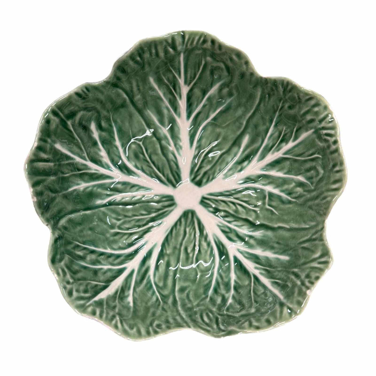 Bordallo Pinheiro Majolica Cabbage Leaf Bowls ¨C Set of 4 Vintage