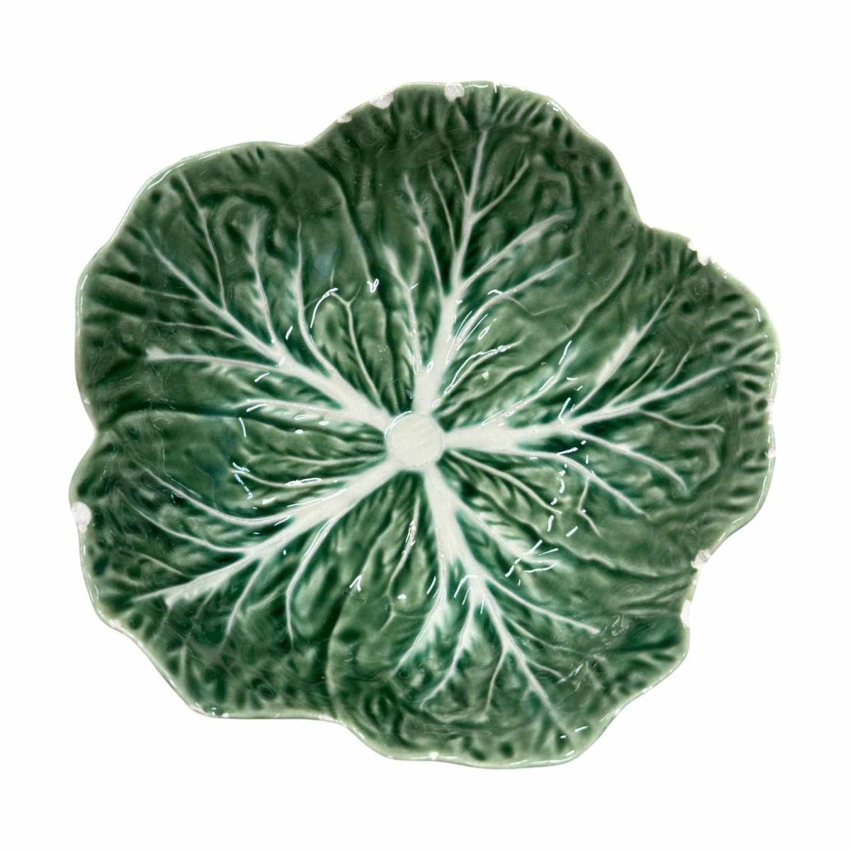 Bordallo Pinheiro Majolica Cabbage Leaf Bowls ¨C Set of 4 Vintage