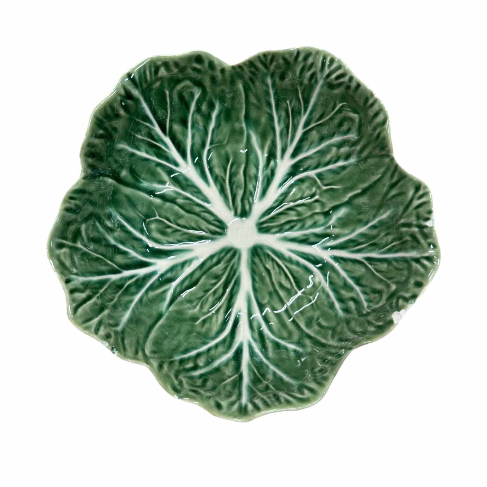 Bordallo Pinheiro Majolica Cabbage Leaf Bowls ¨C Set of 4 Vintage
