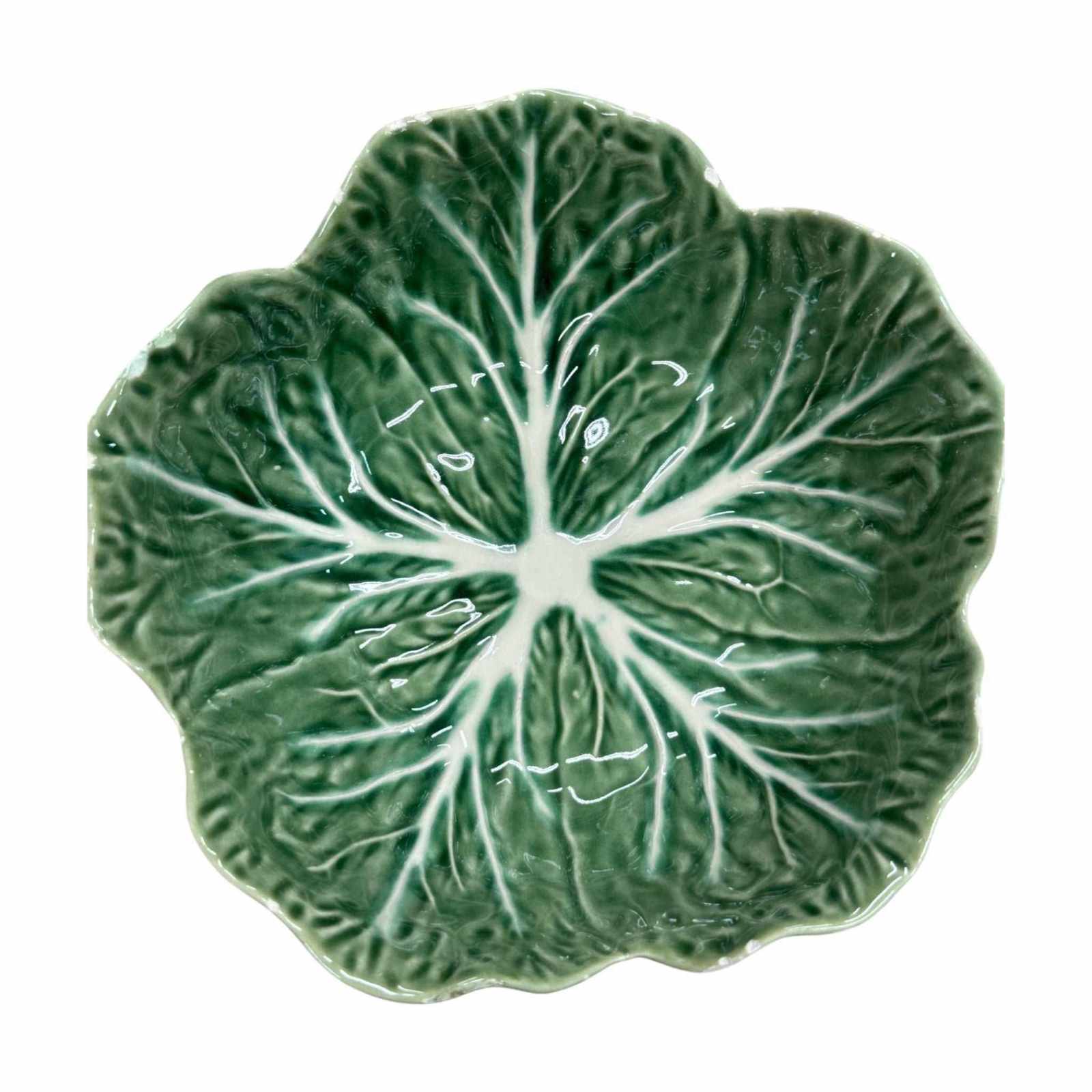 Bordallo Pinheiro Majolica Cabbage Leaf Bowls ¨C Set of 4 Vintage