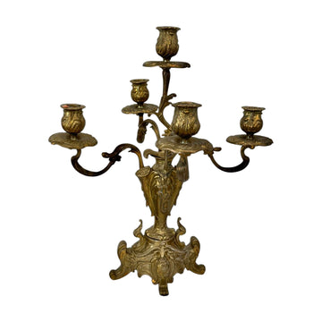 Gilded Bronze Candelabra