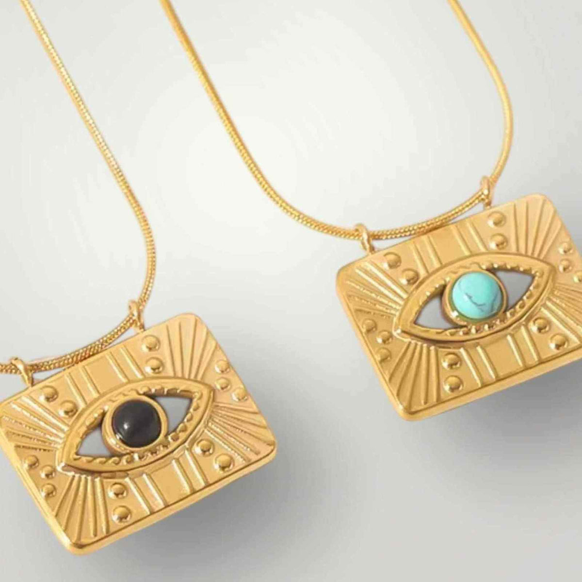 18K Gold Filled Evil Eye Pendant