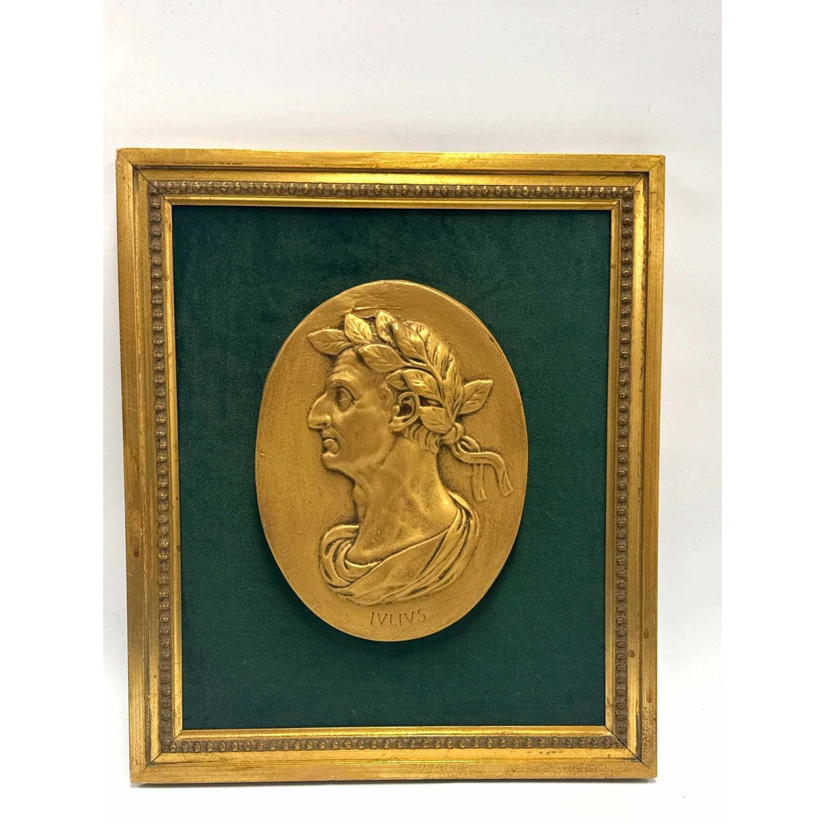Framed Bas-Relief Medallion of Julius Caesar