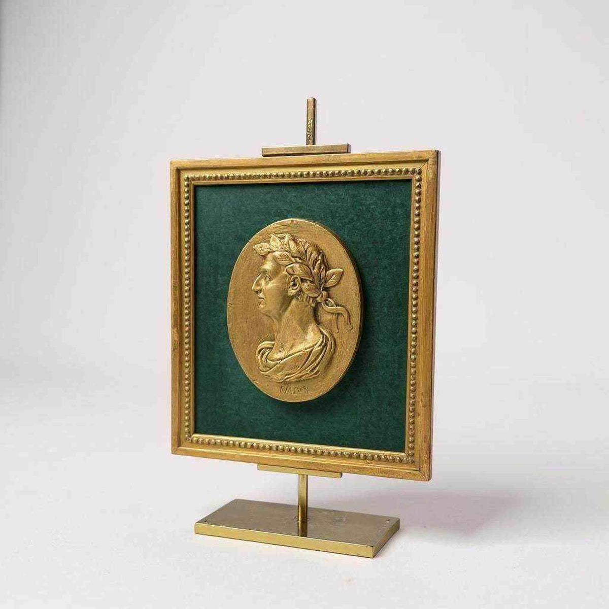 Framed Bas-Relief Medallion of Julius Caesar