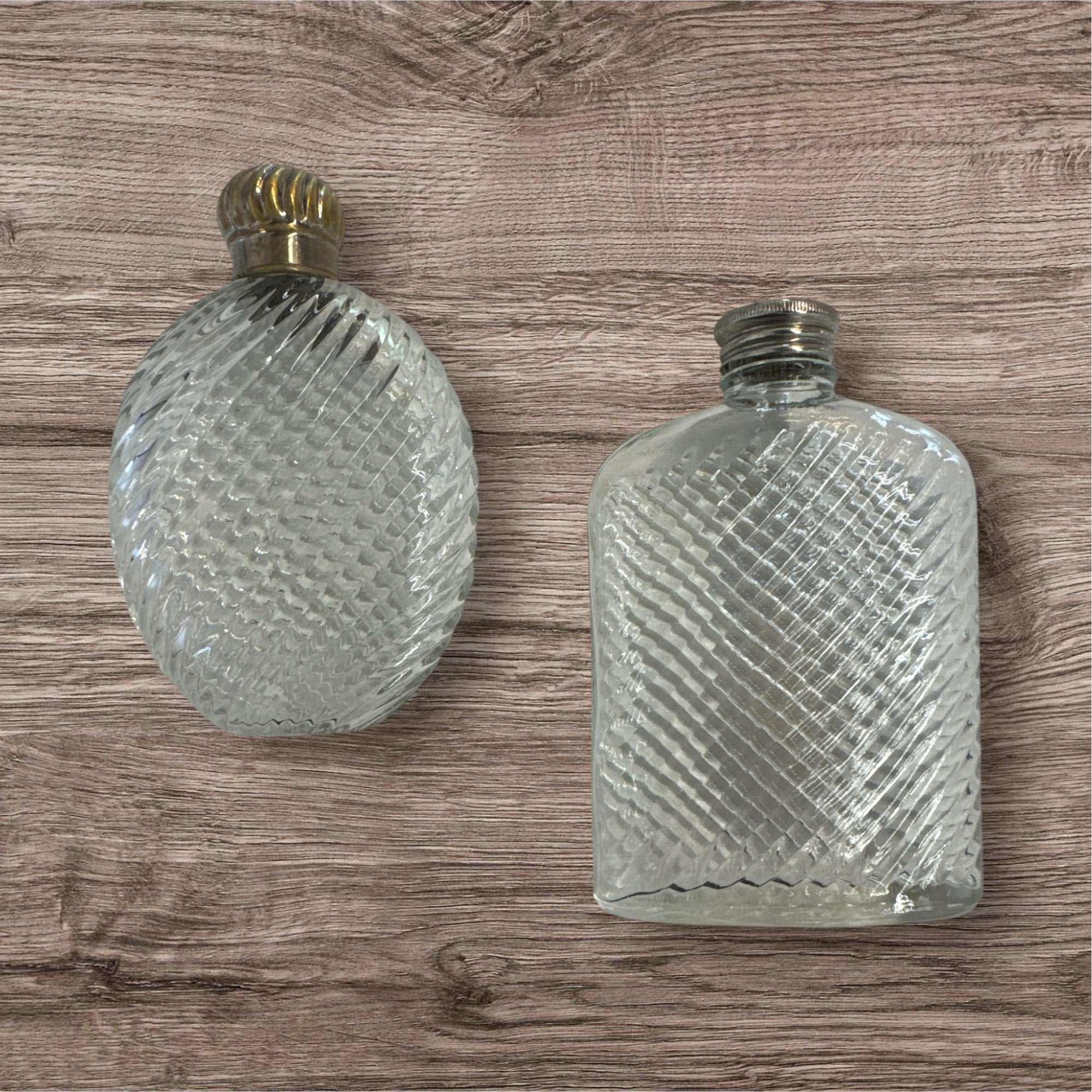 Antique Sterling Silver Flasks (c.1800s)