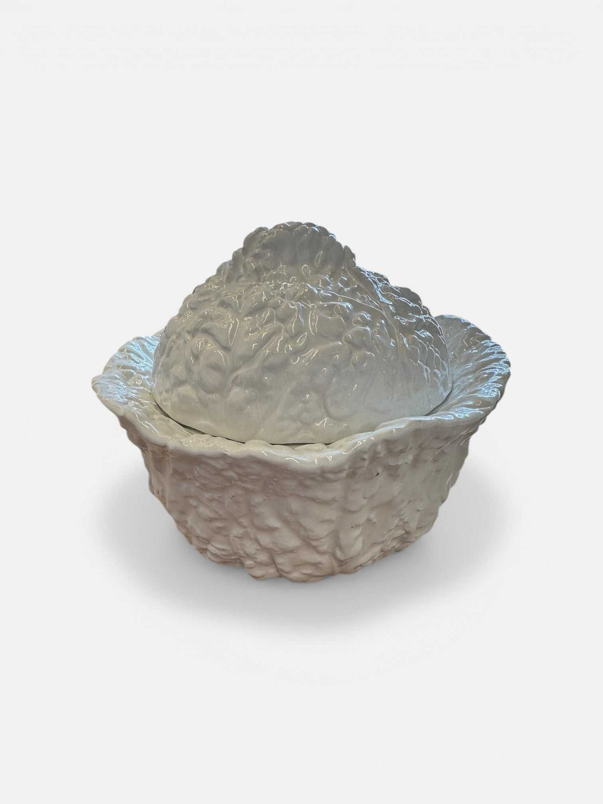 Vintage Capodimonte Lidded Bowl