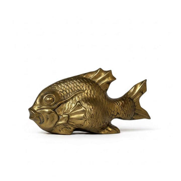 Vintage Brass Koi Fish Figurine
