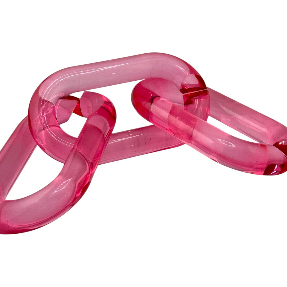 Sculptural Chain Link Decor ¡ª Hand-Tinted Resin, Modular Sold Individually