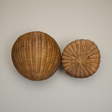 Vintage Rattan Spheres