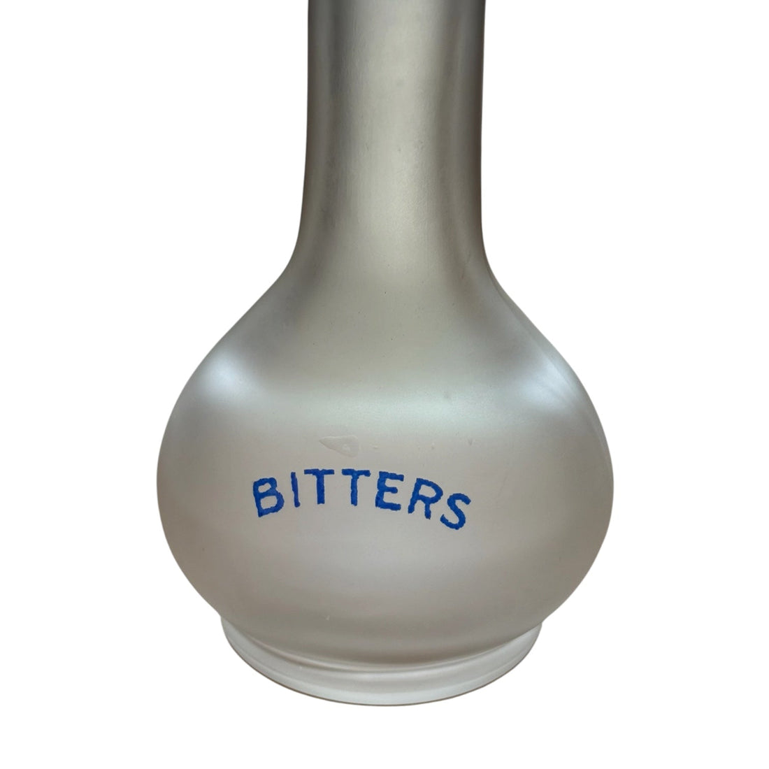Vintage Hazel Atlas 1940s Frosted Glass Bitters Bottle