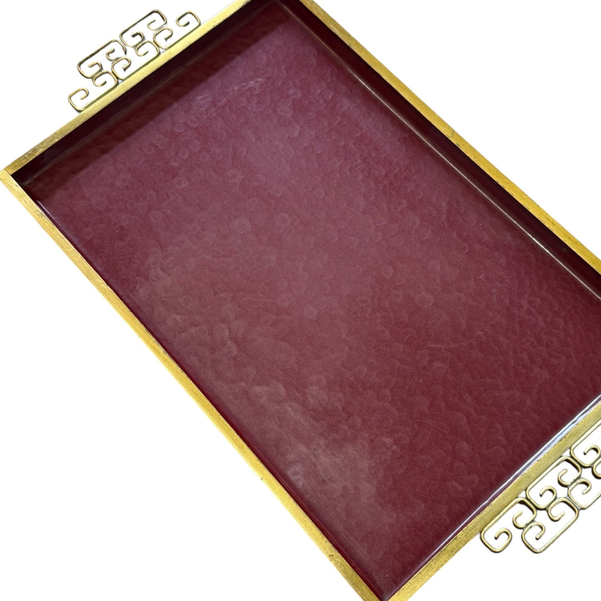 Vintage Moir¨¦ Glaze Enamel Serving Tray