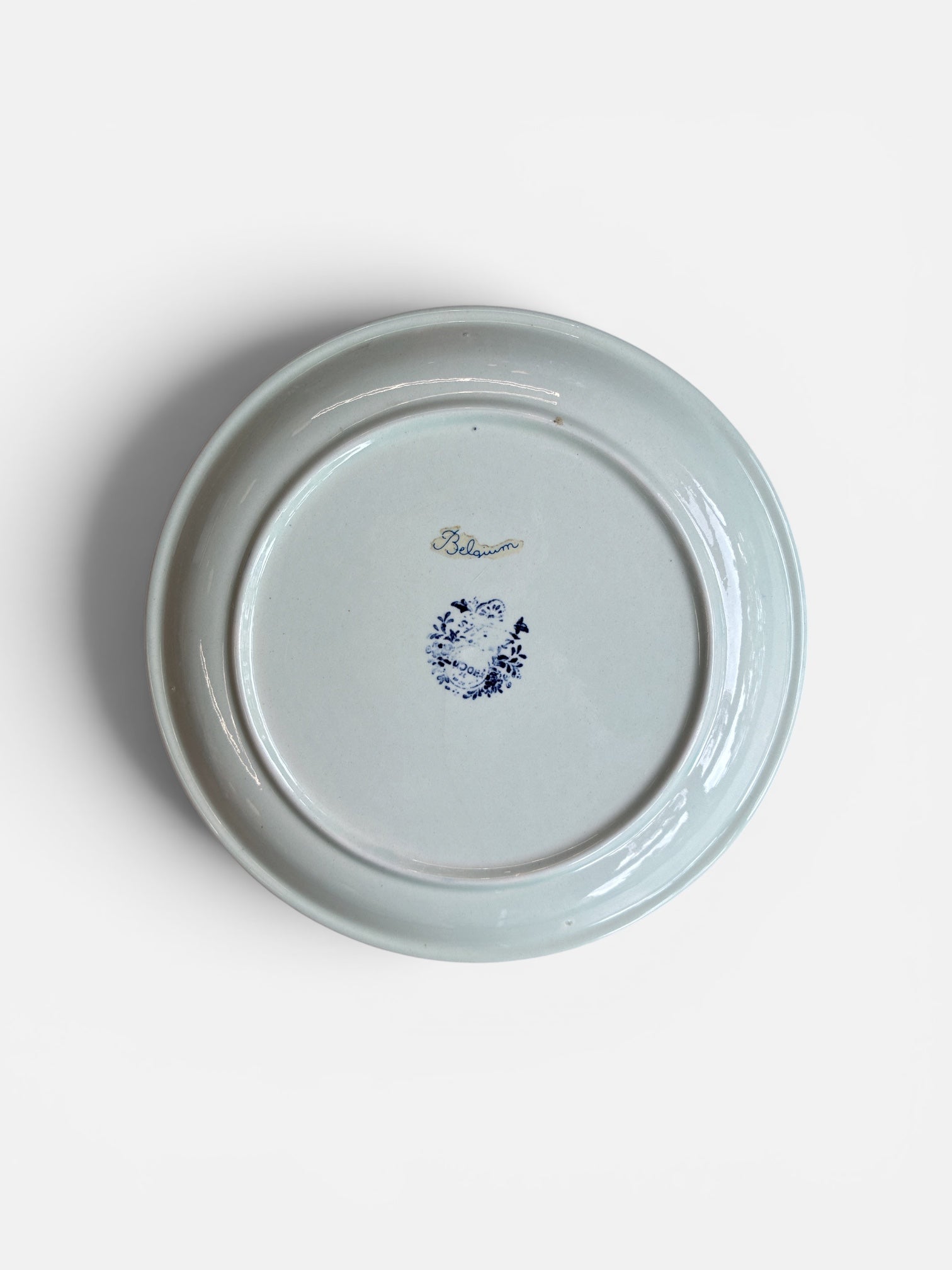 Vintage Belaum Blue & White Nautical Harbor Plate