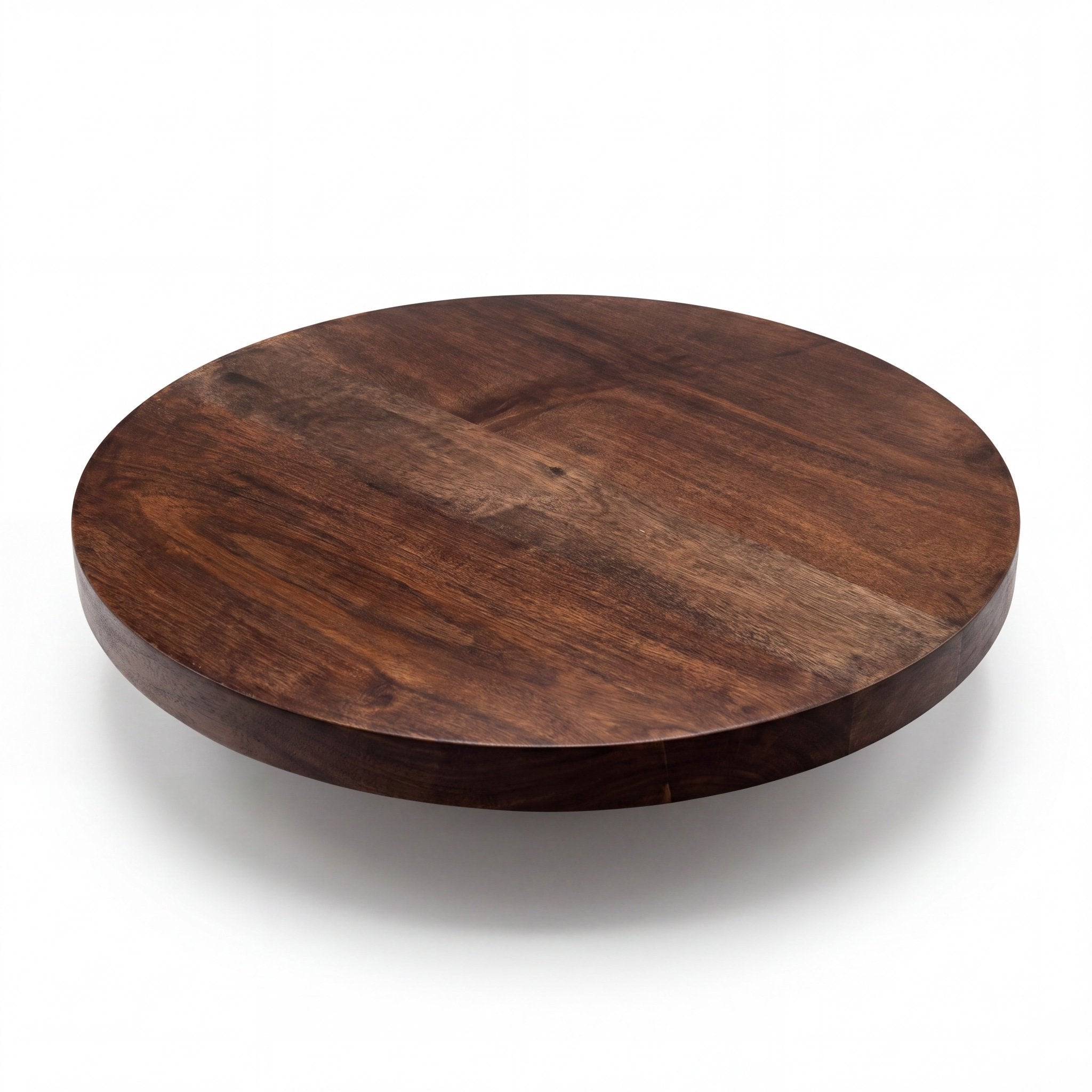 Round wooden serving boards