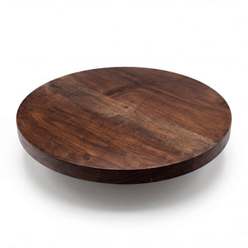 Round wooden serving boards