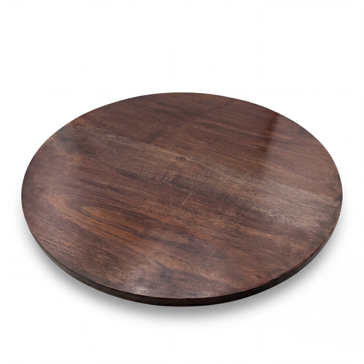 Round wooden serving boards