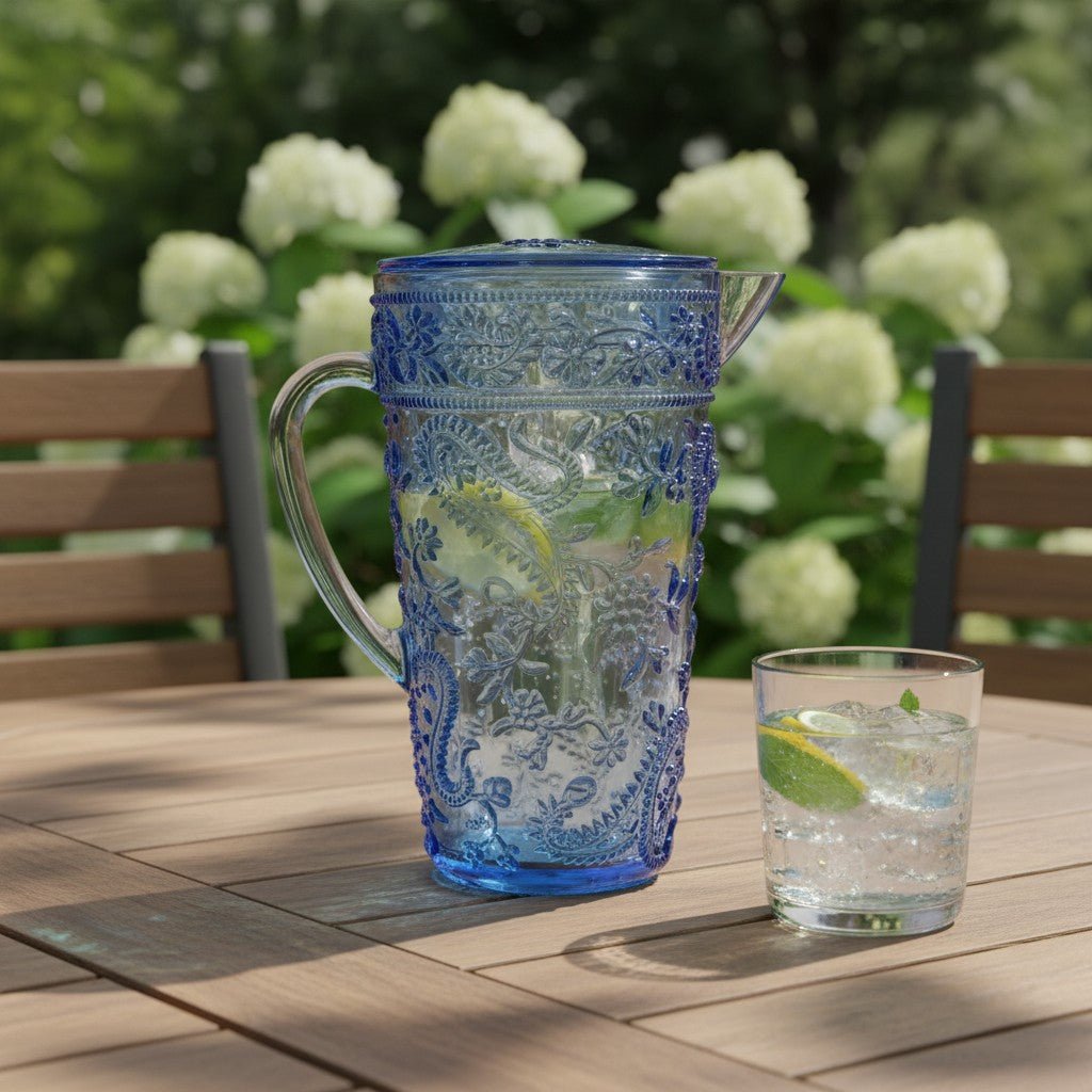 64 oz. Acrylic Pitcher with Paisley Pattern