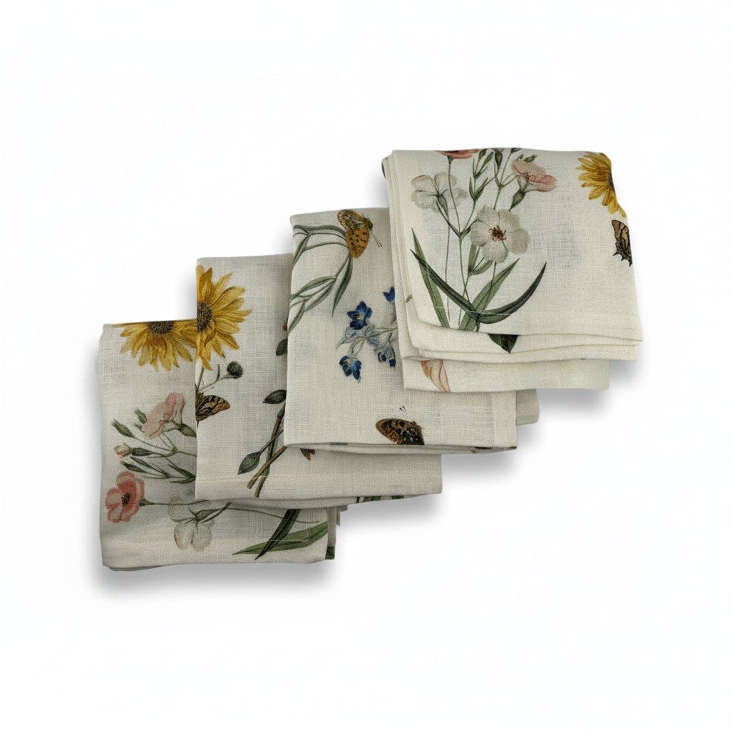 Juliska Floral Garden Napkins, Set of 4