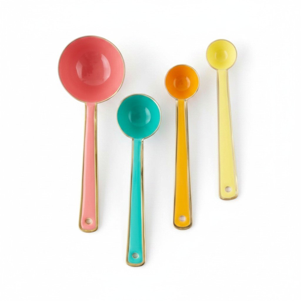 Colorful measuring spoons