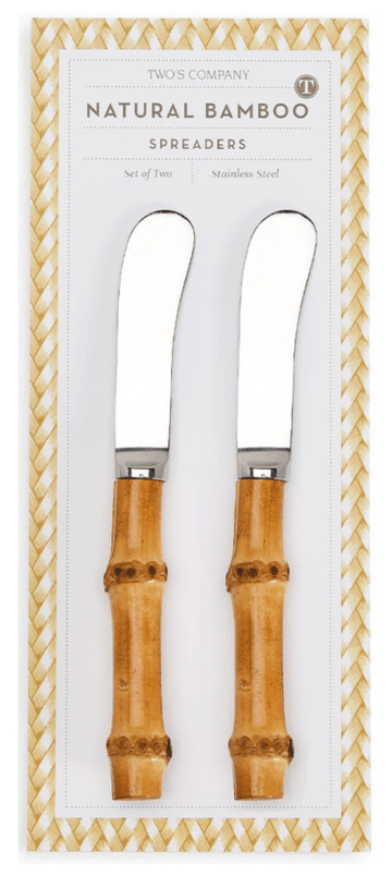Bamboo Handle Cheese Spreaders, Set of 2