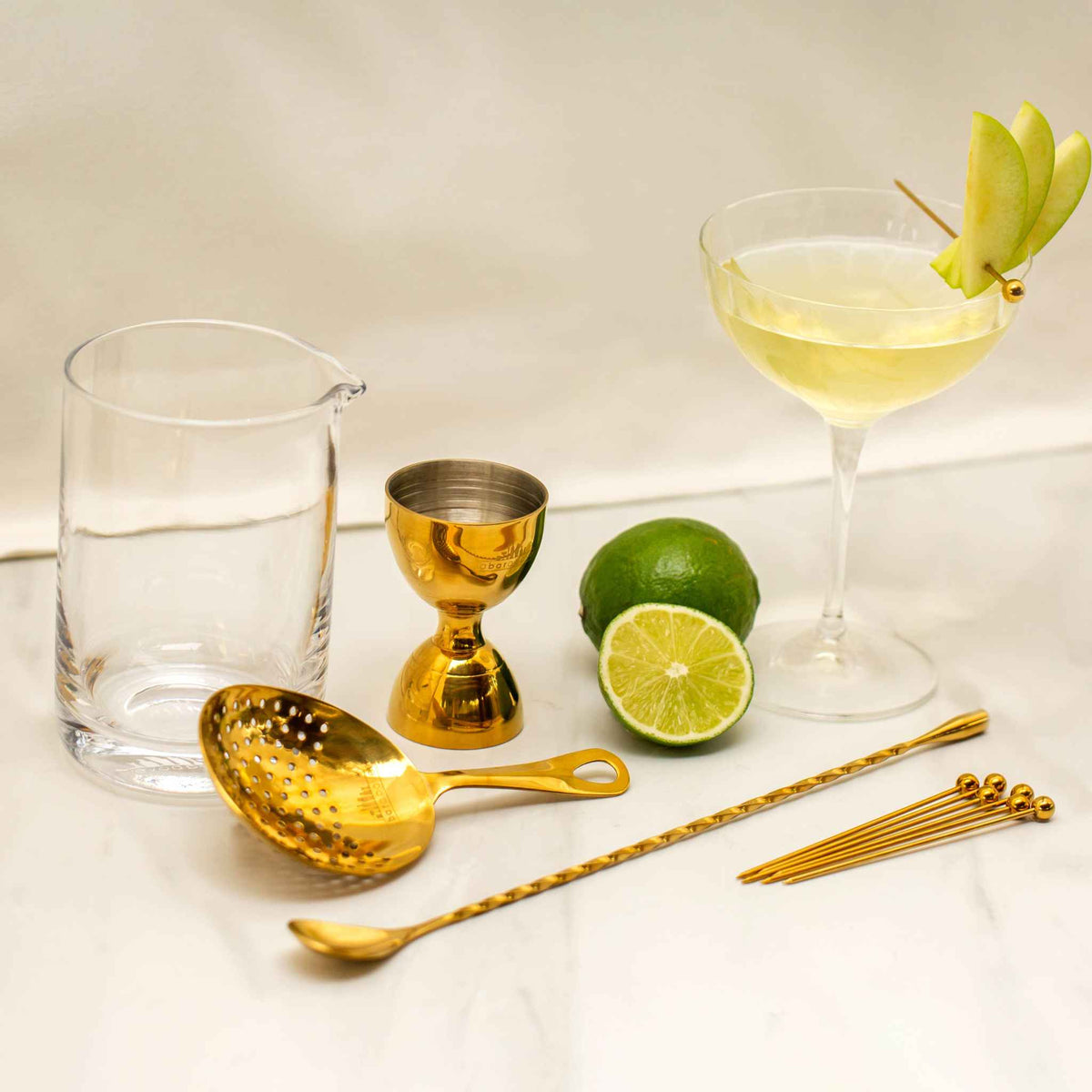 Gift Box Set Gold Stirred Mixed Beverage 10 Piece