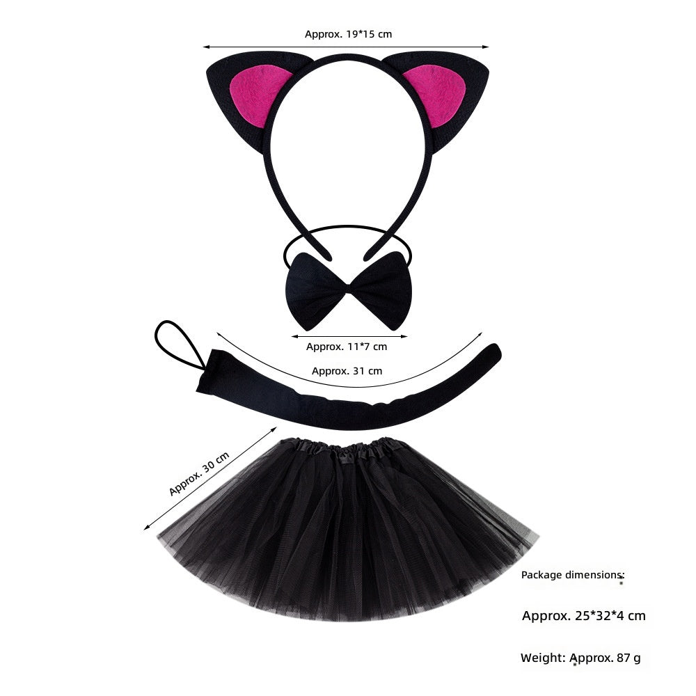 Cat Ears Headband Halloween Costume Party Animal Headwear