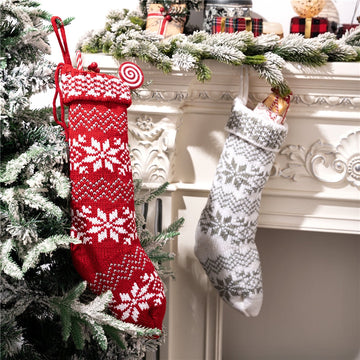 Red Knitted Christmas Stocking
