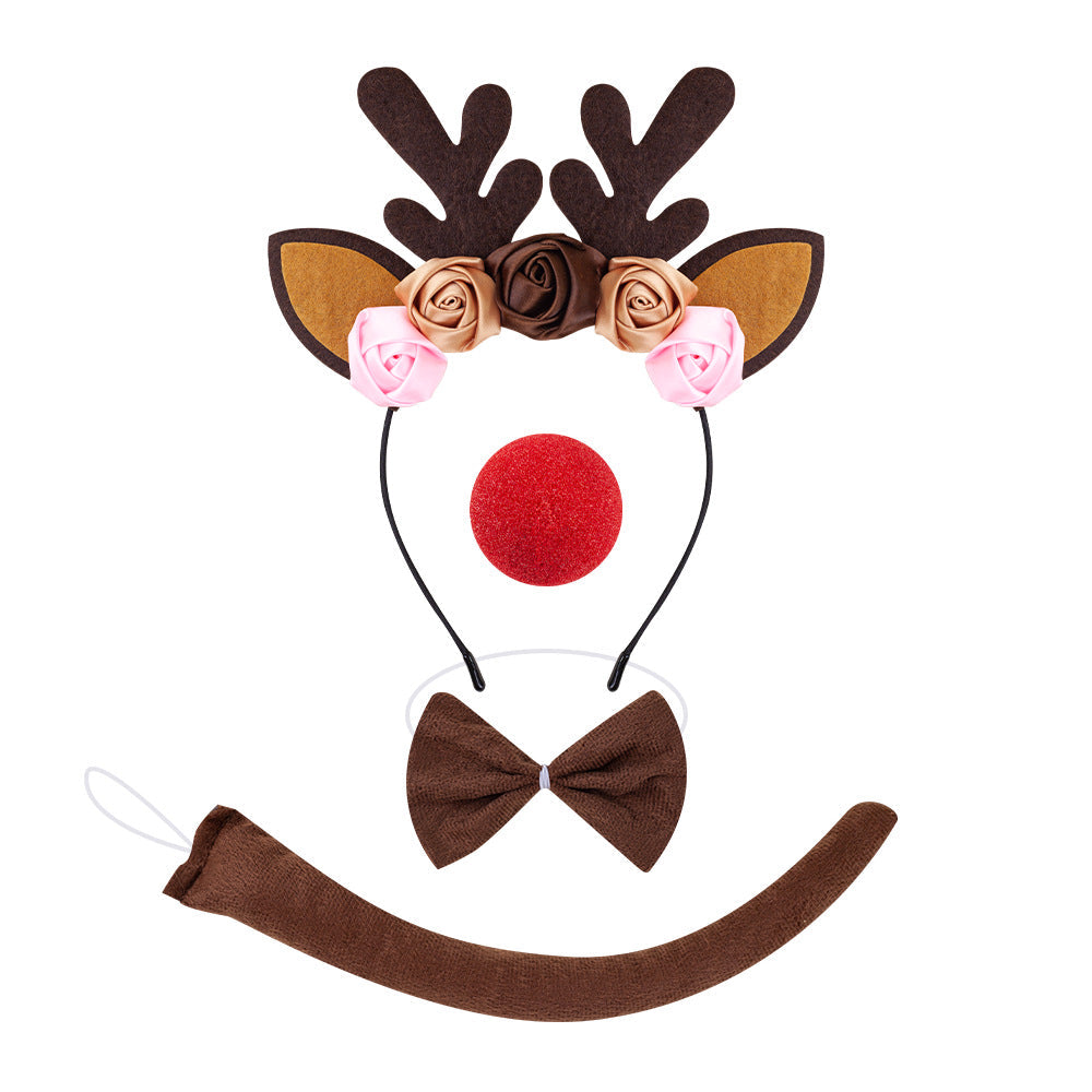 Christmas Reindeer Antler Headband Kids Costume Party Accessory