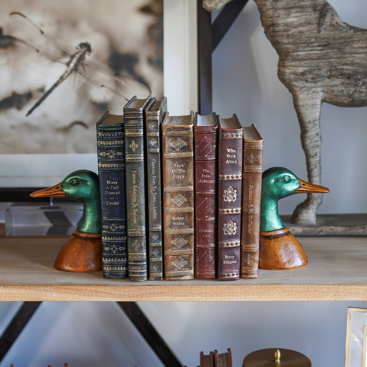 Fox Run Duck Decorative Bookend Set