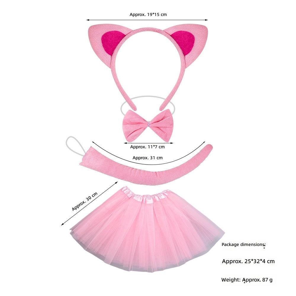Cat Ears Headband Halloween Costume Party Animal Headwear