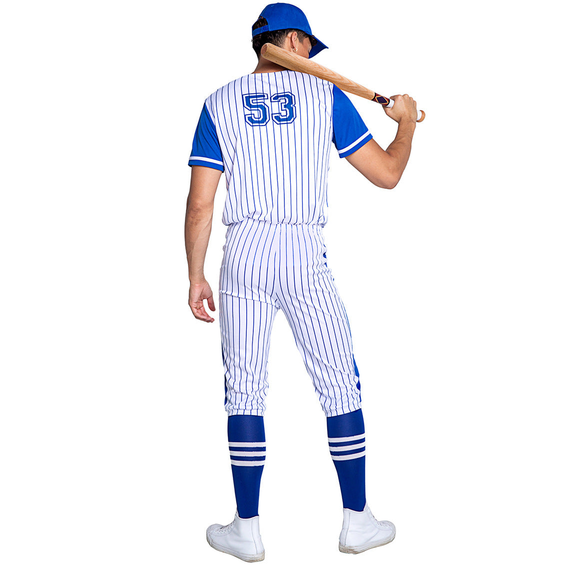 Striped Baseball Jersey S-XL, Cheerleader Costume For Party And Cosplay
