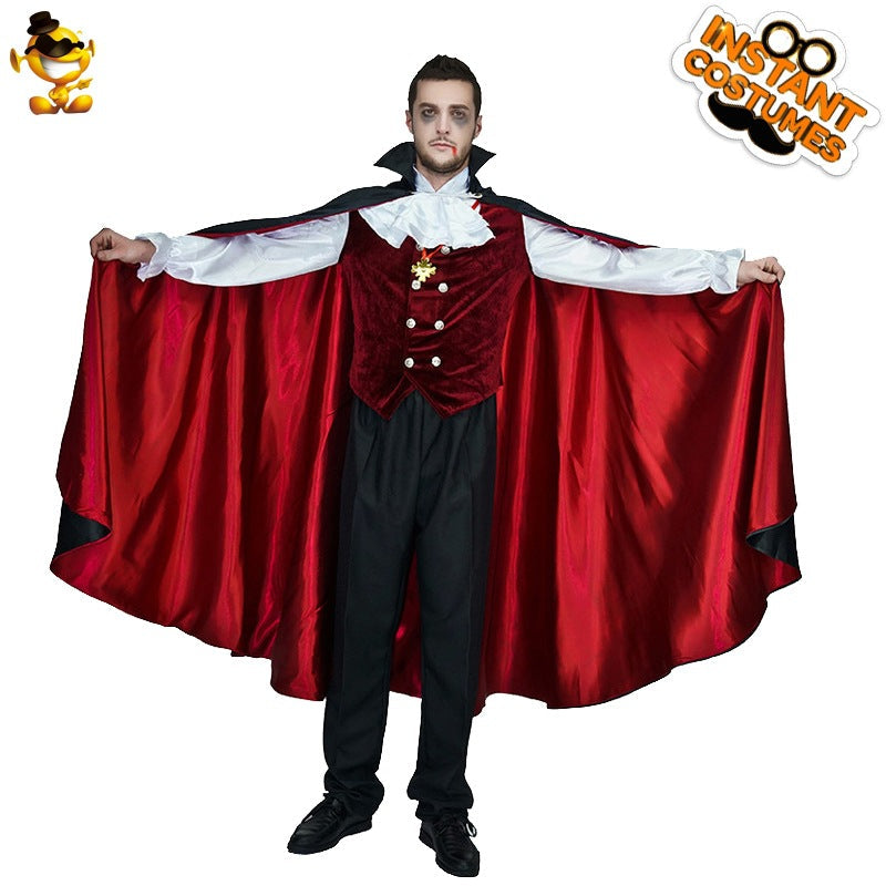 Vampire Costume For Men Halloween Party Role Play