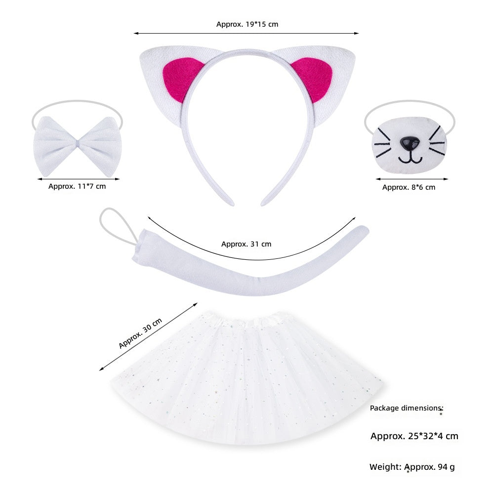 Cat Ears Headband Halloween Costume Party Animal Headwear