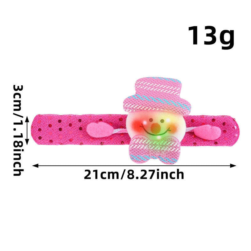 Christmas Glitter Snap Bracelet