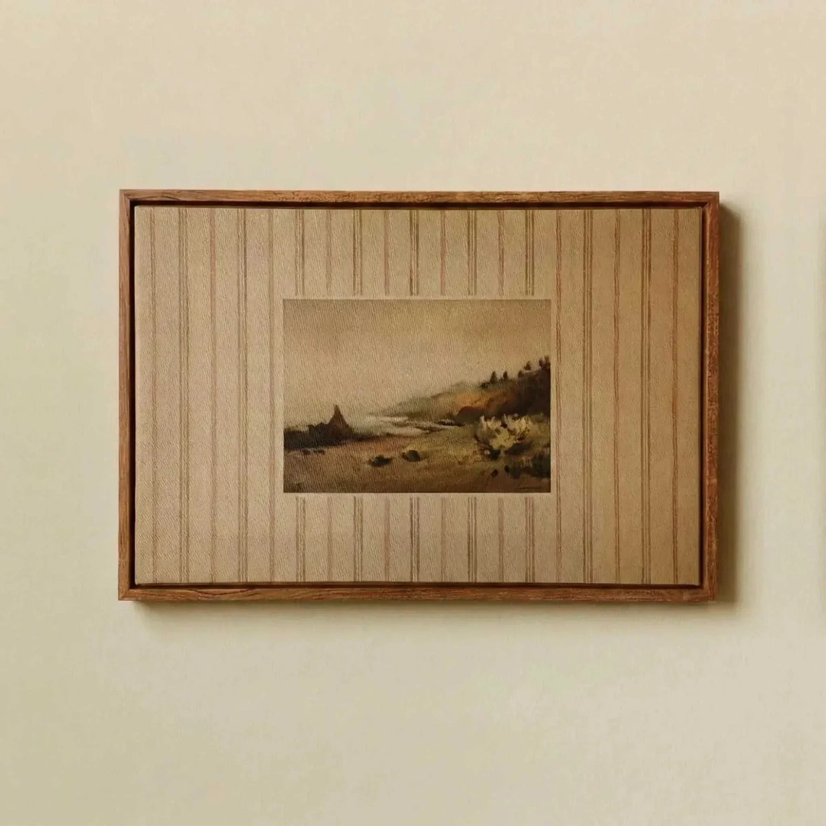 Along the Headland Path Framed Wall Art on Canvas