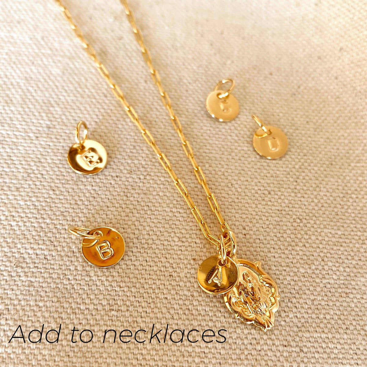 18k Gold Initial Charm ¡ª Letter A