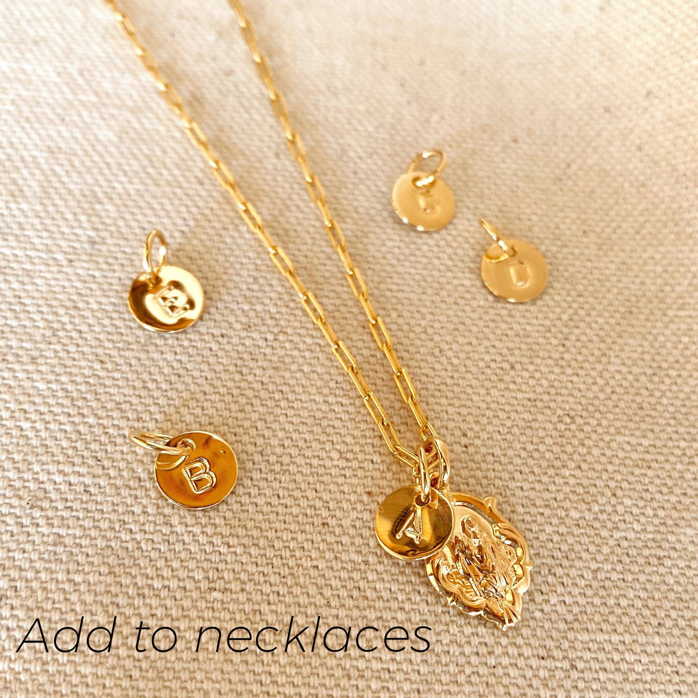 18k Gold Initial Charm ¡ª Letter M