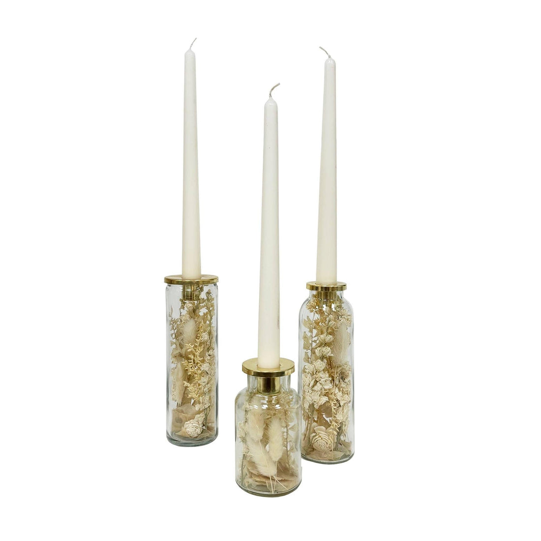 Spring Blooms Botanical Taper Candle Holder: Tall