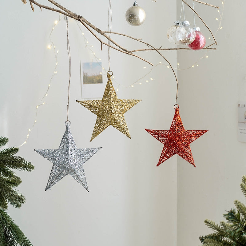 Christmas Iron Star Hanging Ornament
