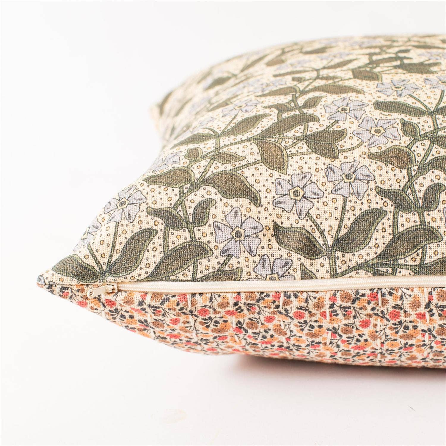 Reversible Pillow - Peach Floral