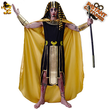 Egyptian Pharaoh Costume For Men Halloween Cosplay Party