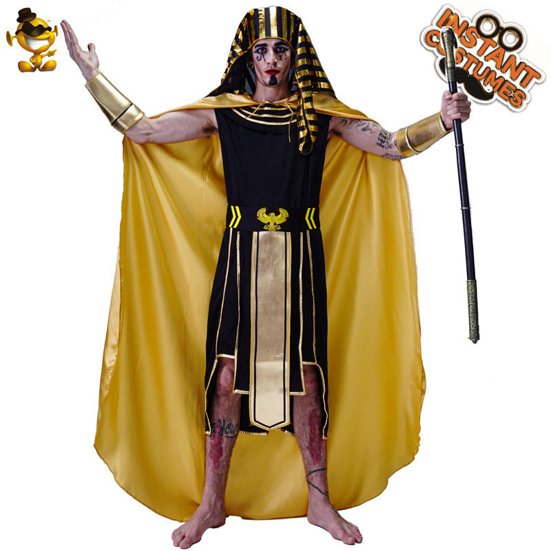 Egyptian Pharaoh Costume For Men Halloween Cosplay Party