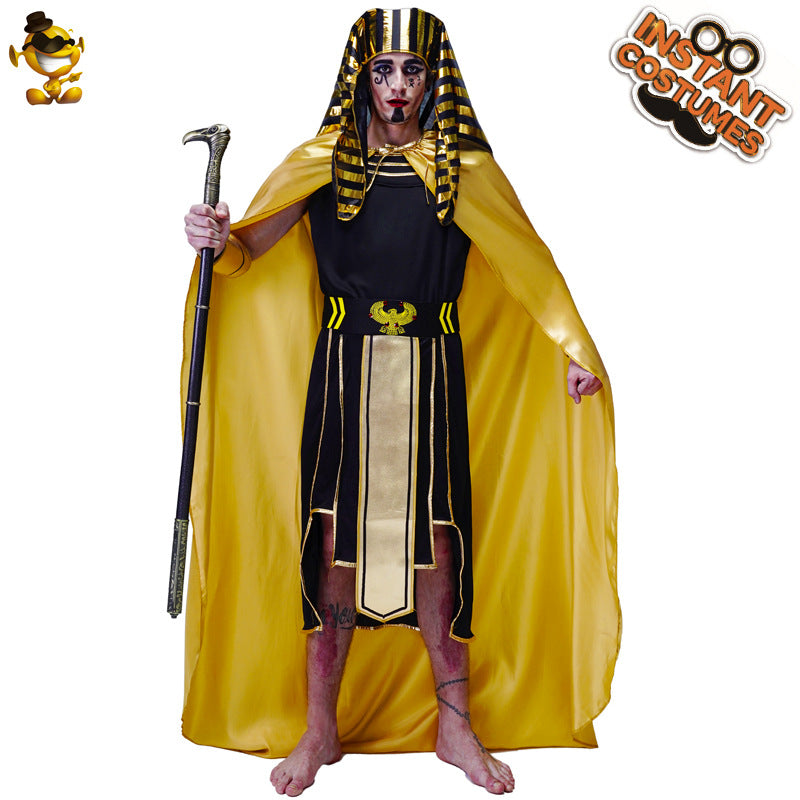 Egyptian Pharaoh Costume For Men Halloween Cosplay Party
