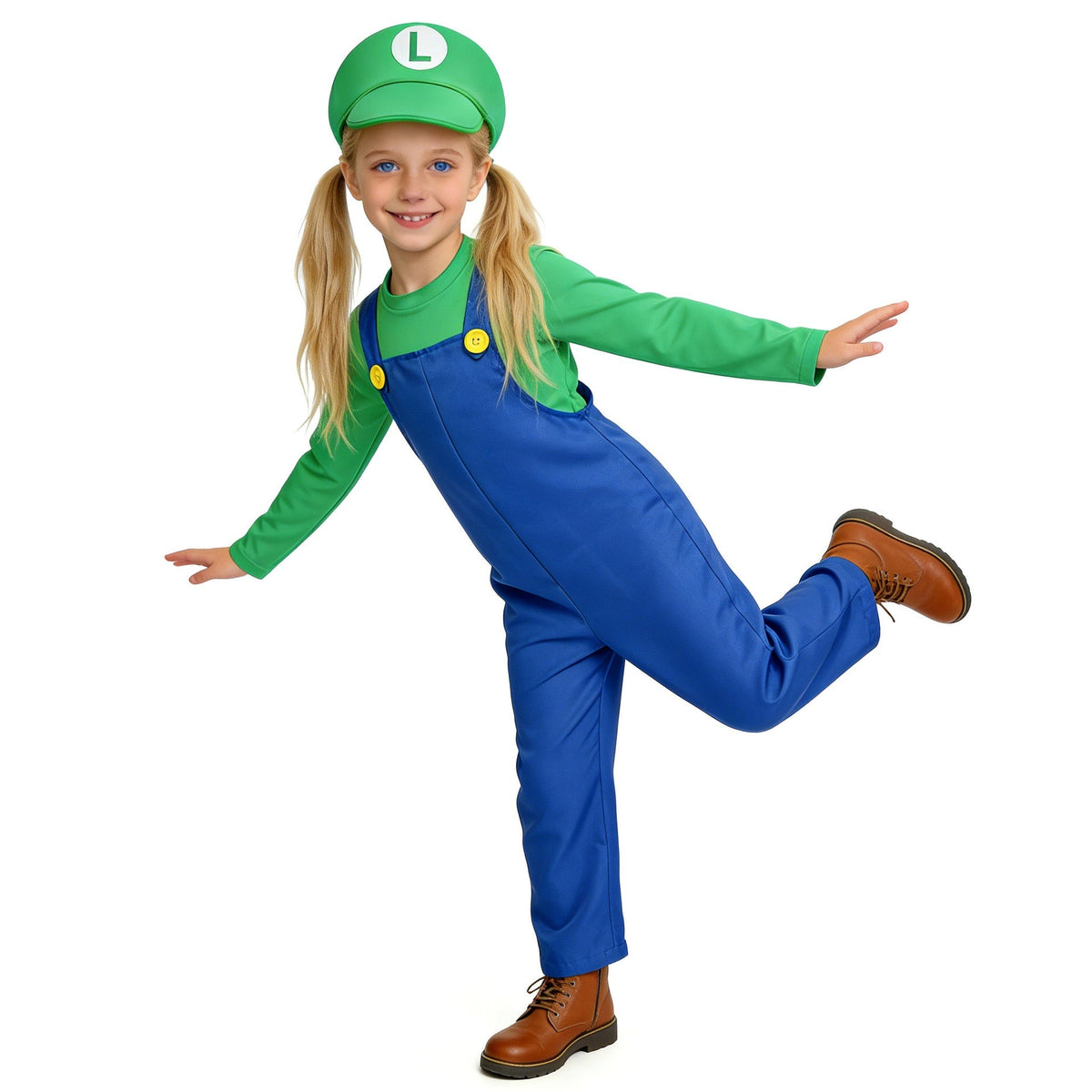 Kids Cosplay Super Mario Costume For Party Role Play