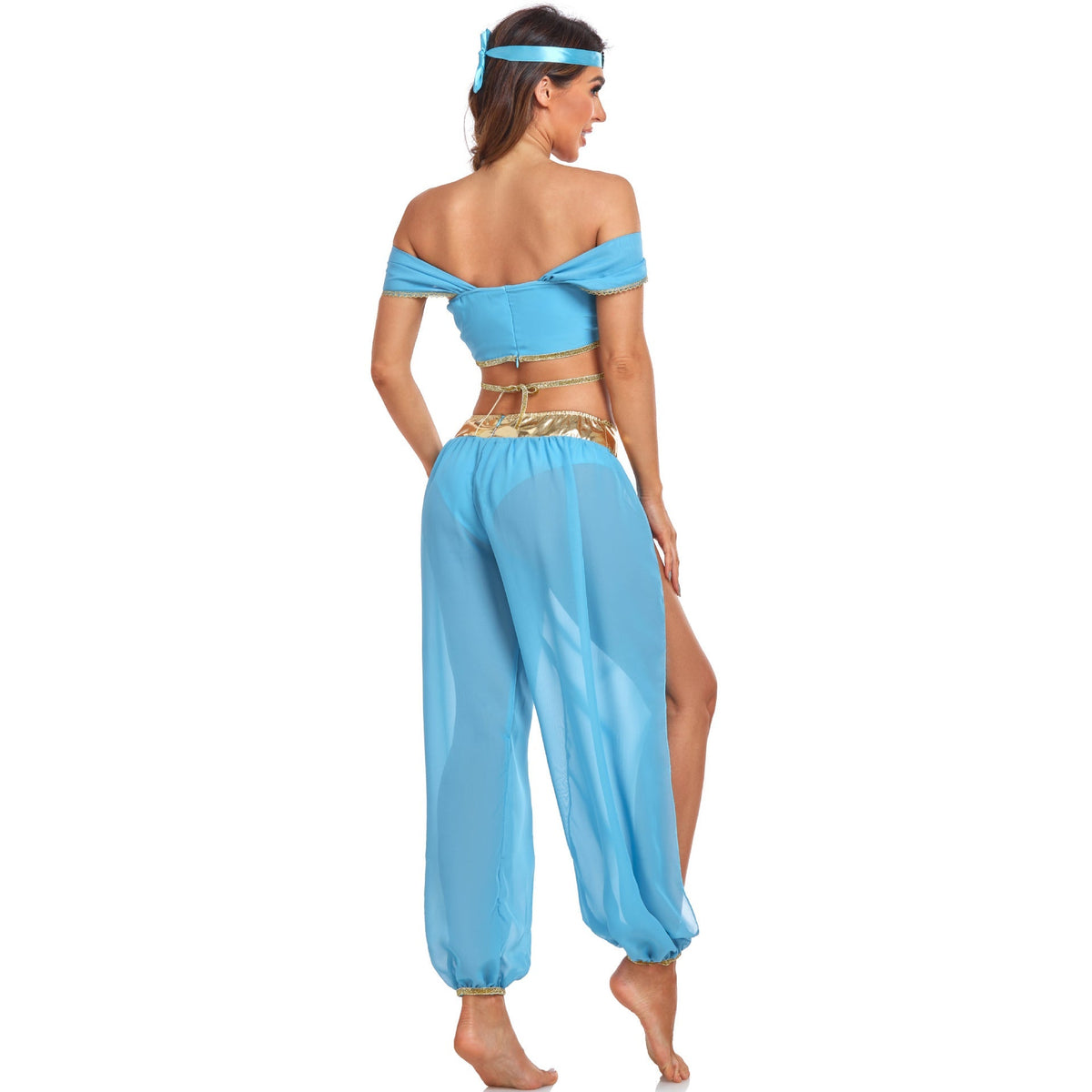 Aladdin Jasmine Princess Costume Halloween Party Dress