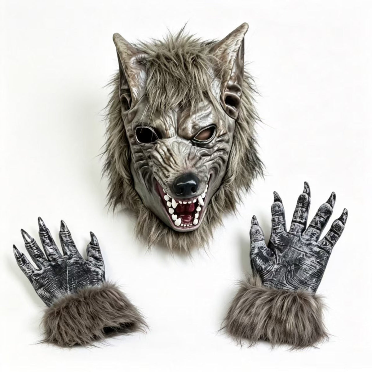 Halloween Werewolf Mask Set Scary Party Props