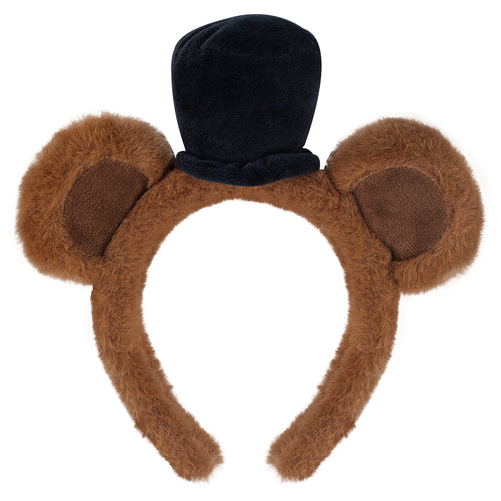 Halloween Bear Ears Headband Animal Cosplay Cute Brown
