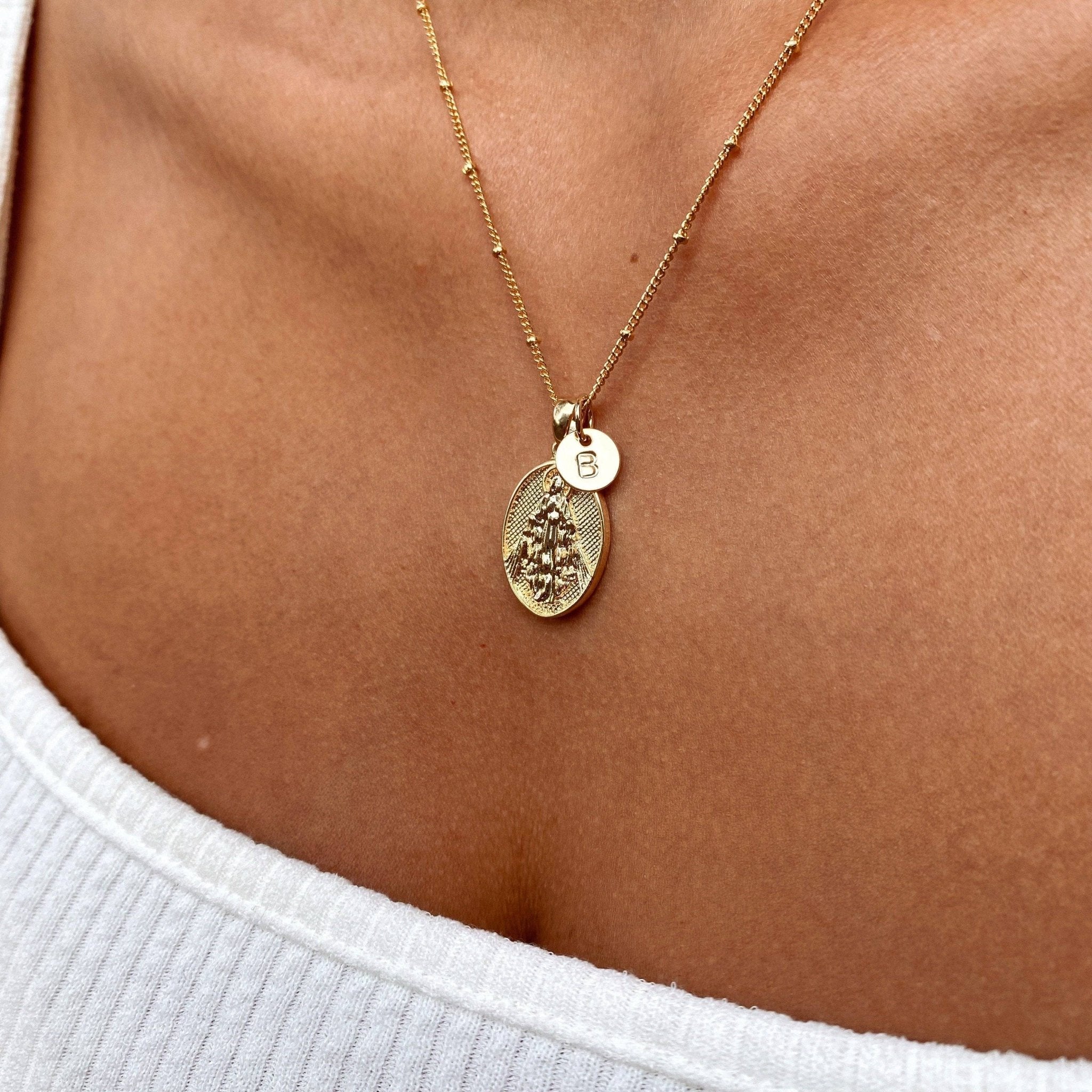 18k Gold Initial Charm ¡ª Letter O