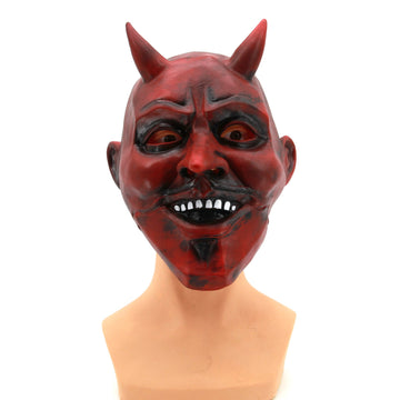 Halloween Red Devil Face Mask Cosplay Gloves Prop
