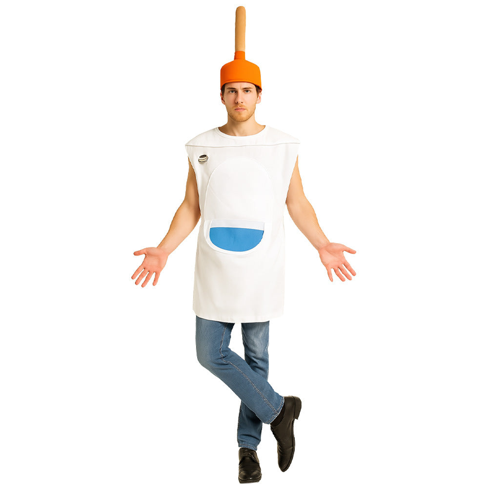 Halloween Toilet Costume Set For Adults, Cosplay Funny Outfit
