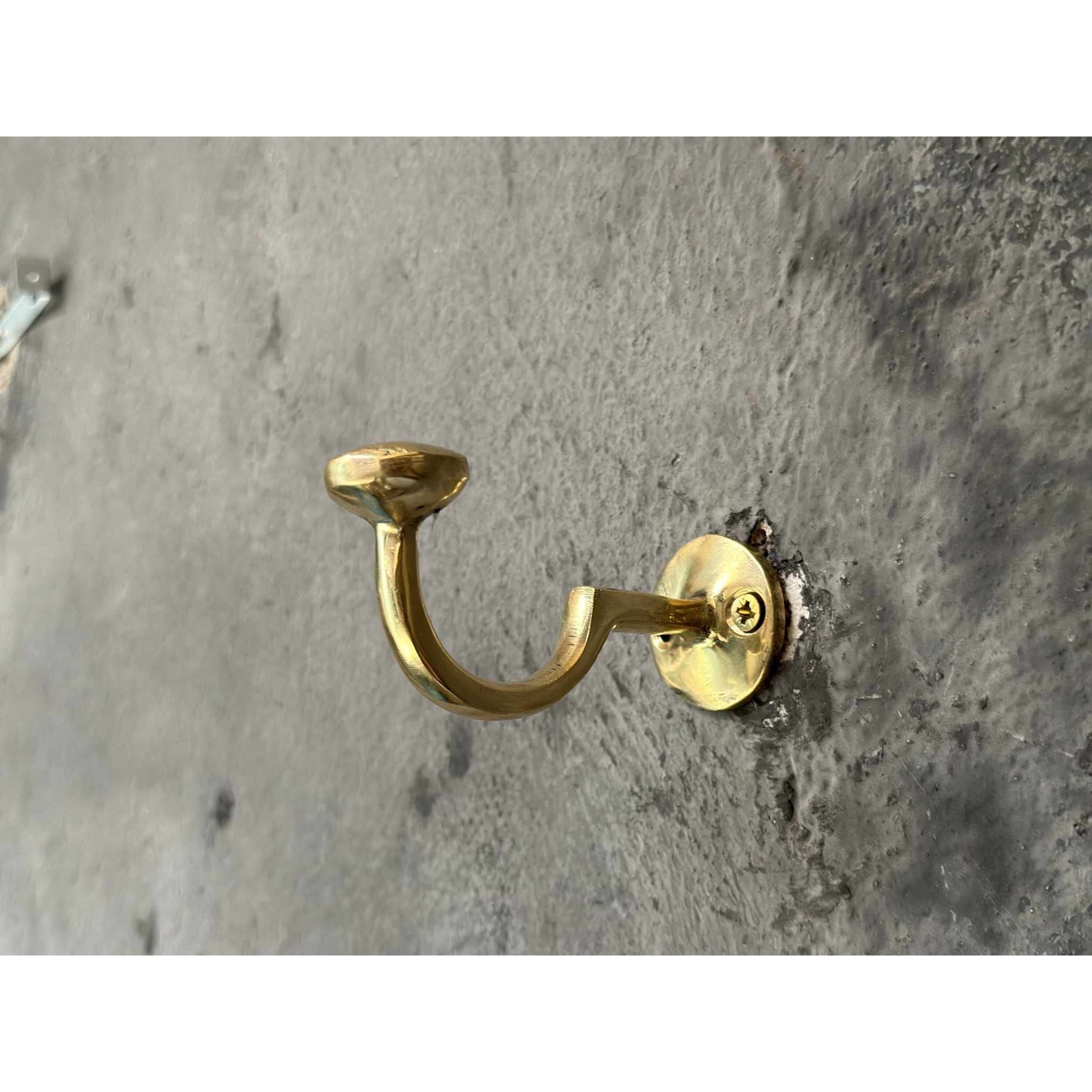 Solid Brass Wall Mounted Hooks